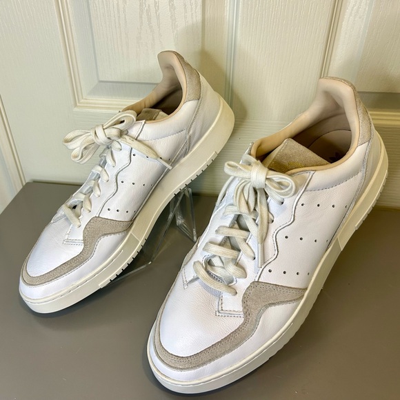 👟”Adidas” Men’s Low Top Leather w/Suede Detail Sneakers Size 12👟 - Picture 3 of 13